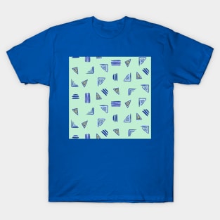 Mint Miniprint Triangles T-Shirt